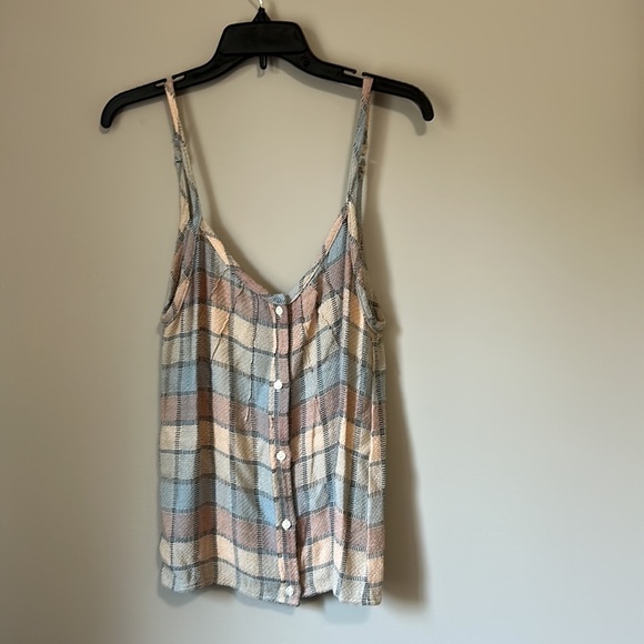 RAILS Flannel Multicolored Checkered Cami Tank Top Sz S NEW - Picture 4 of 10